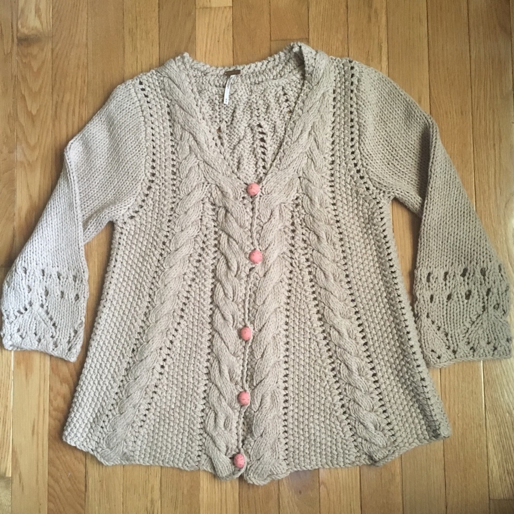Free People Button Up Cardigan